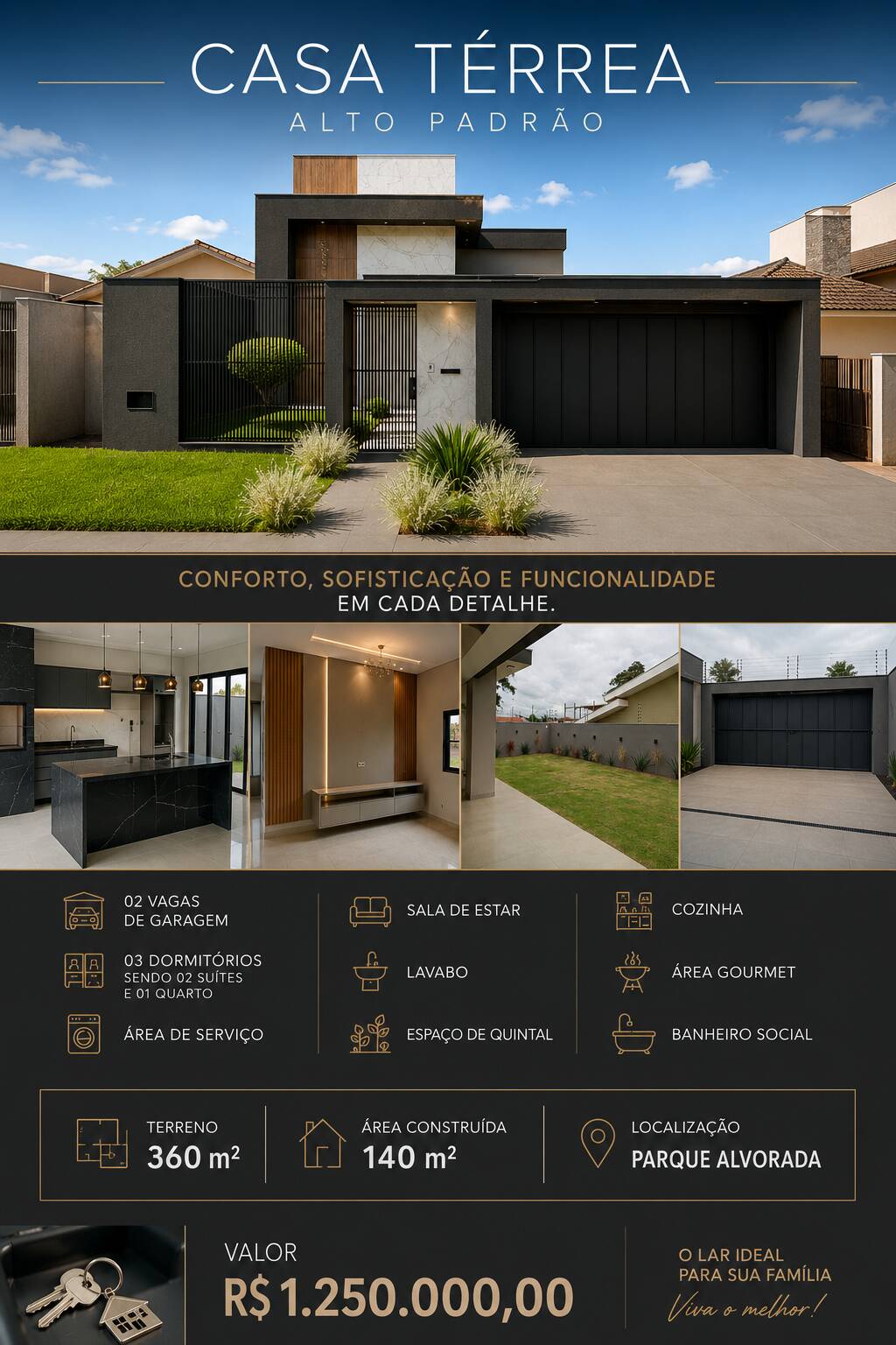 Casa, 3 quartos, 140 m² - Foto 1