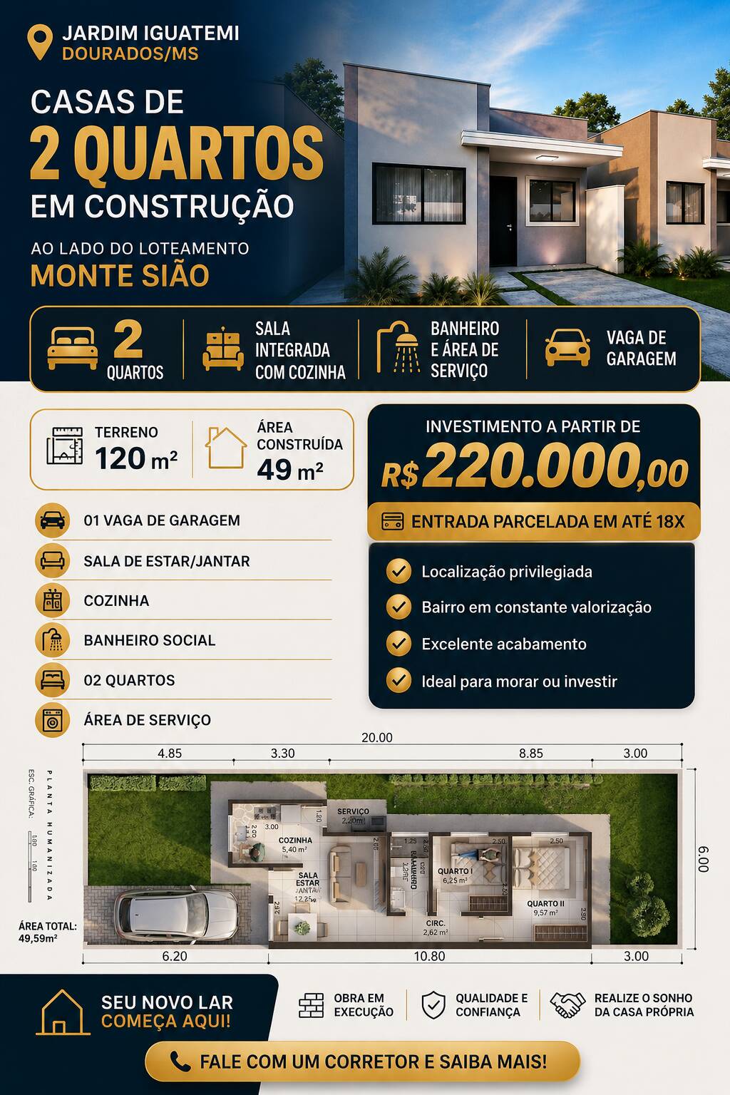 Casa, 49 m² - Foto 1