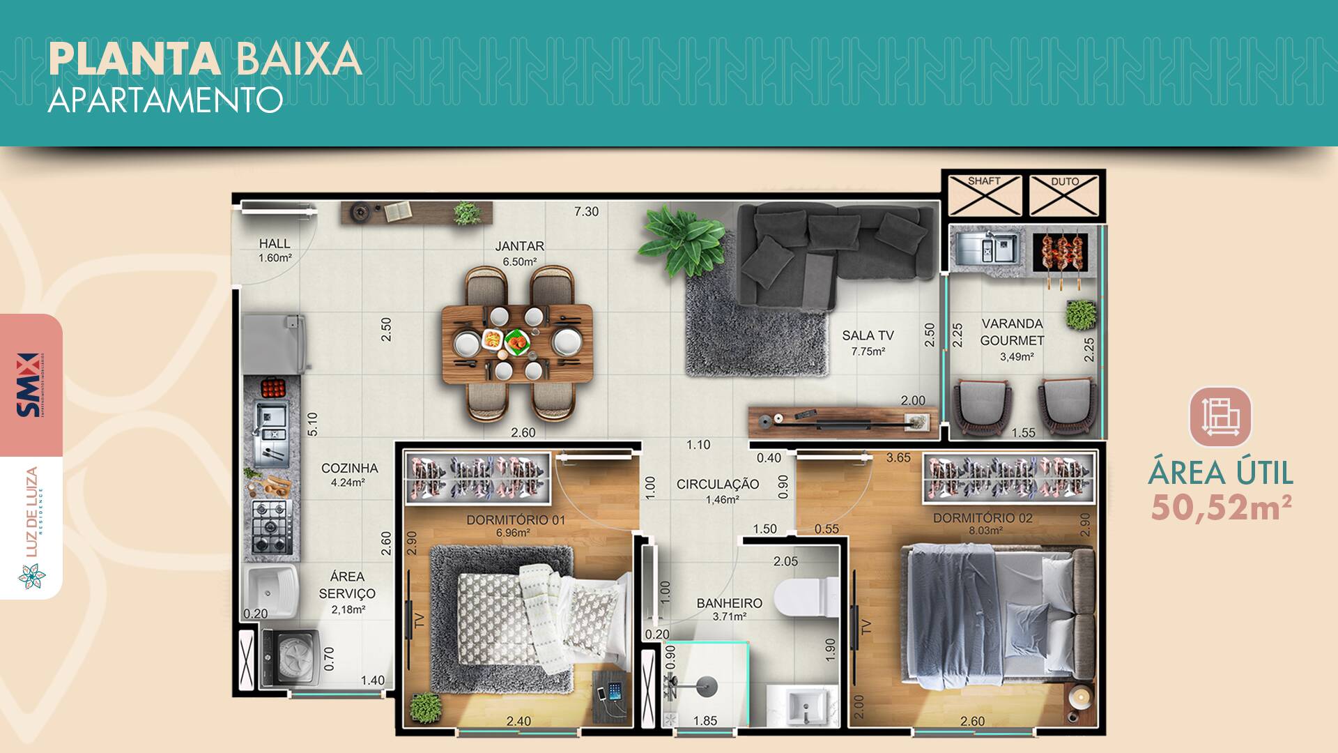 Apartamento, 2 quartos, 50 m² - Foto 4